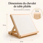 Chevalet de table pliable