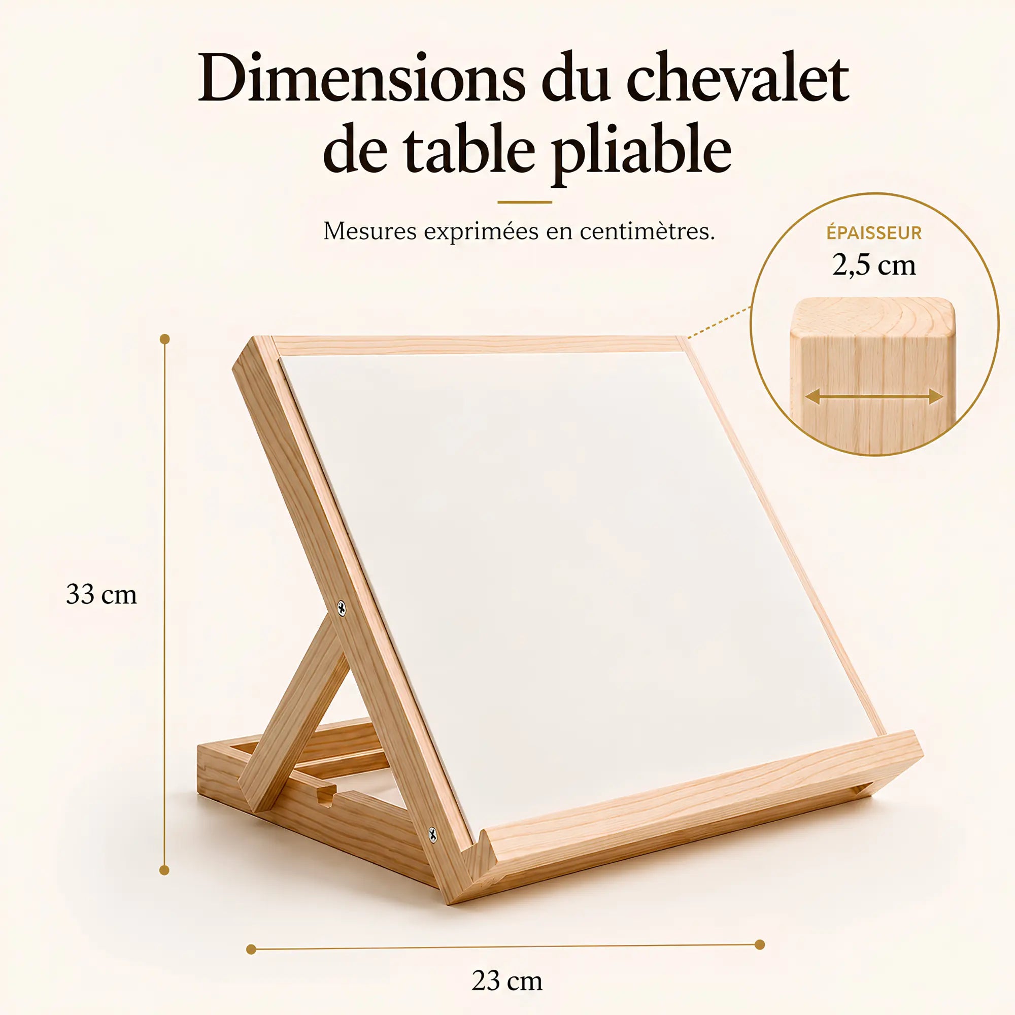 Chevalet de table pliable