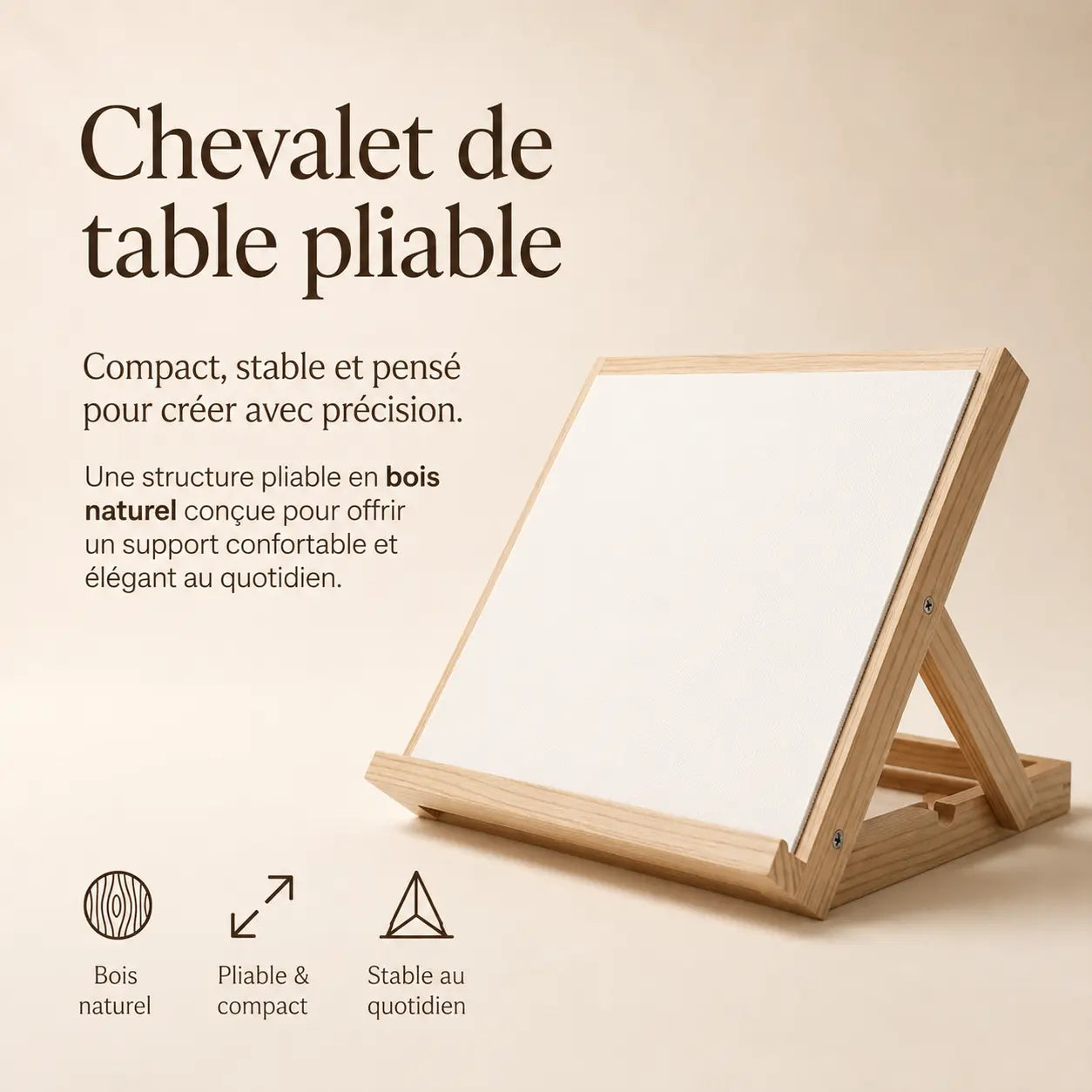Chevalet de table pliable 
