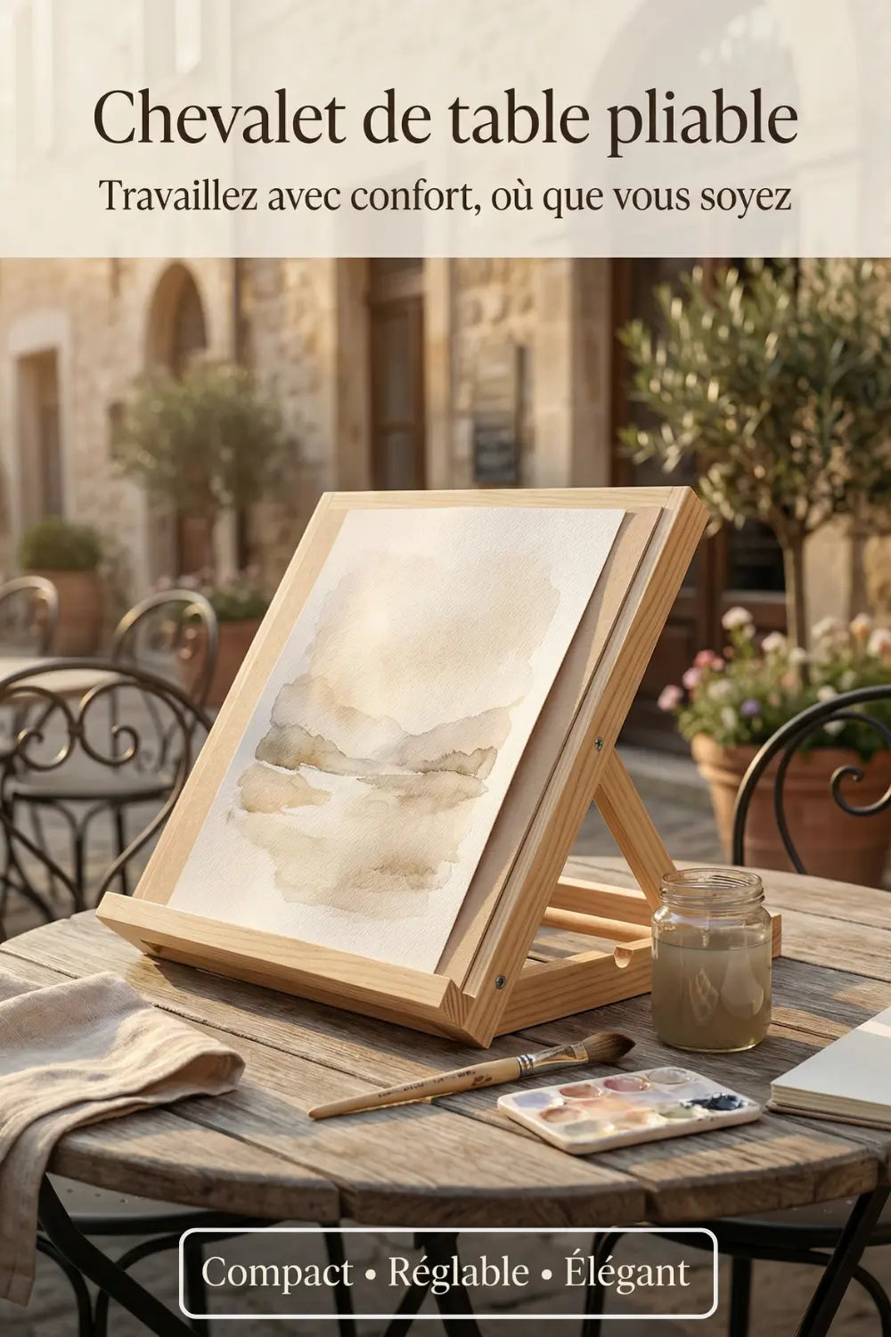 Chevalet de table pliable