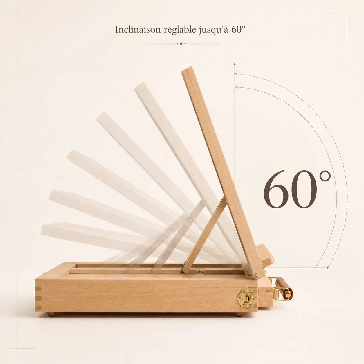Chevalet de table pliable avec tiroir 