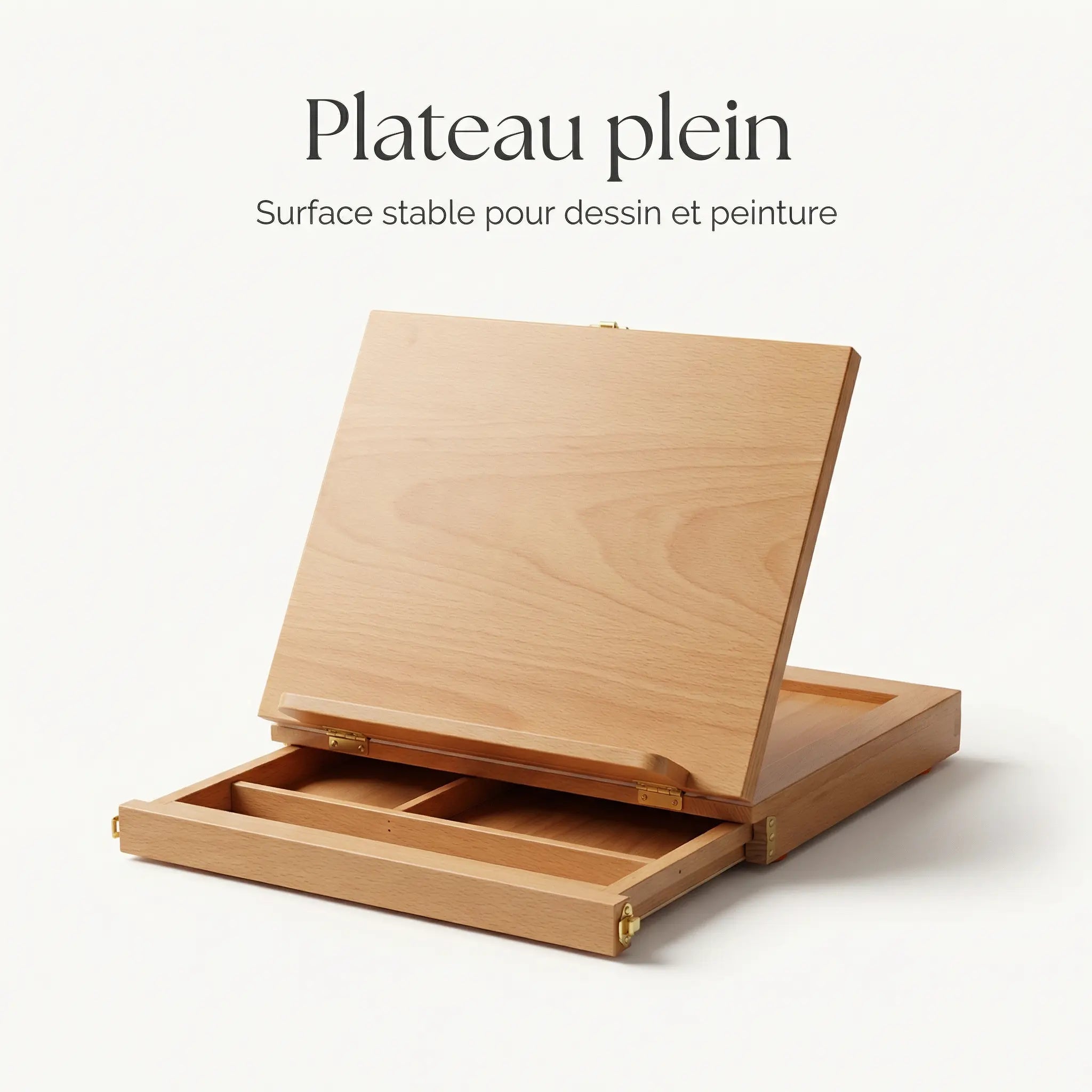 Chevalet de table pliable avec tiroir 
