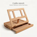 Chevalet de table pliable avec tiroir 