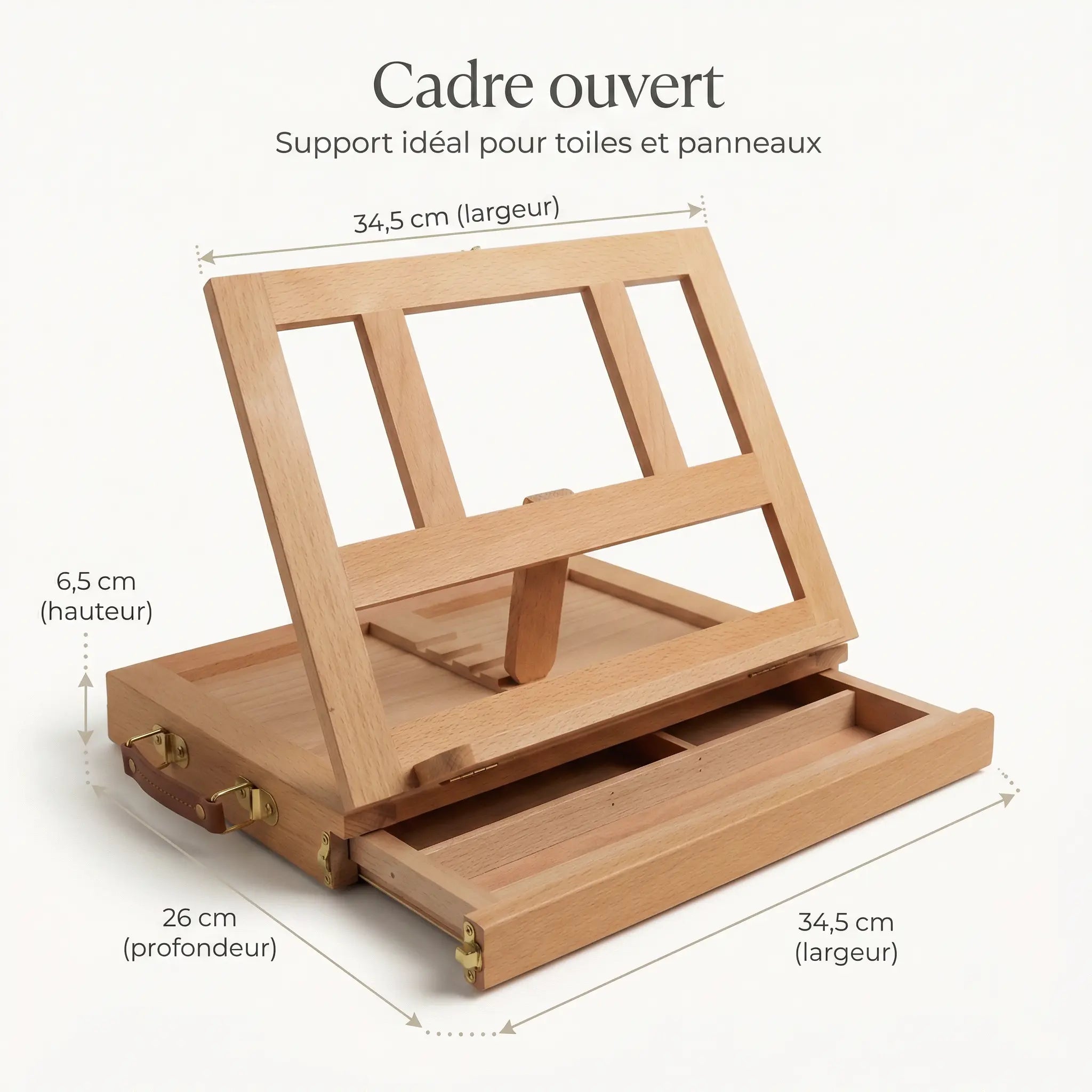 Chevalet de table pliable avec tiroir 