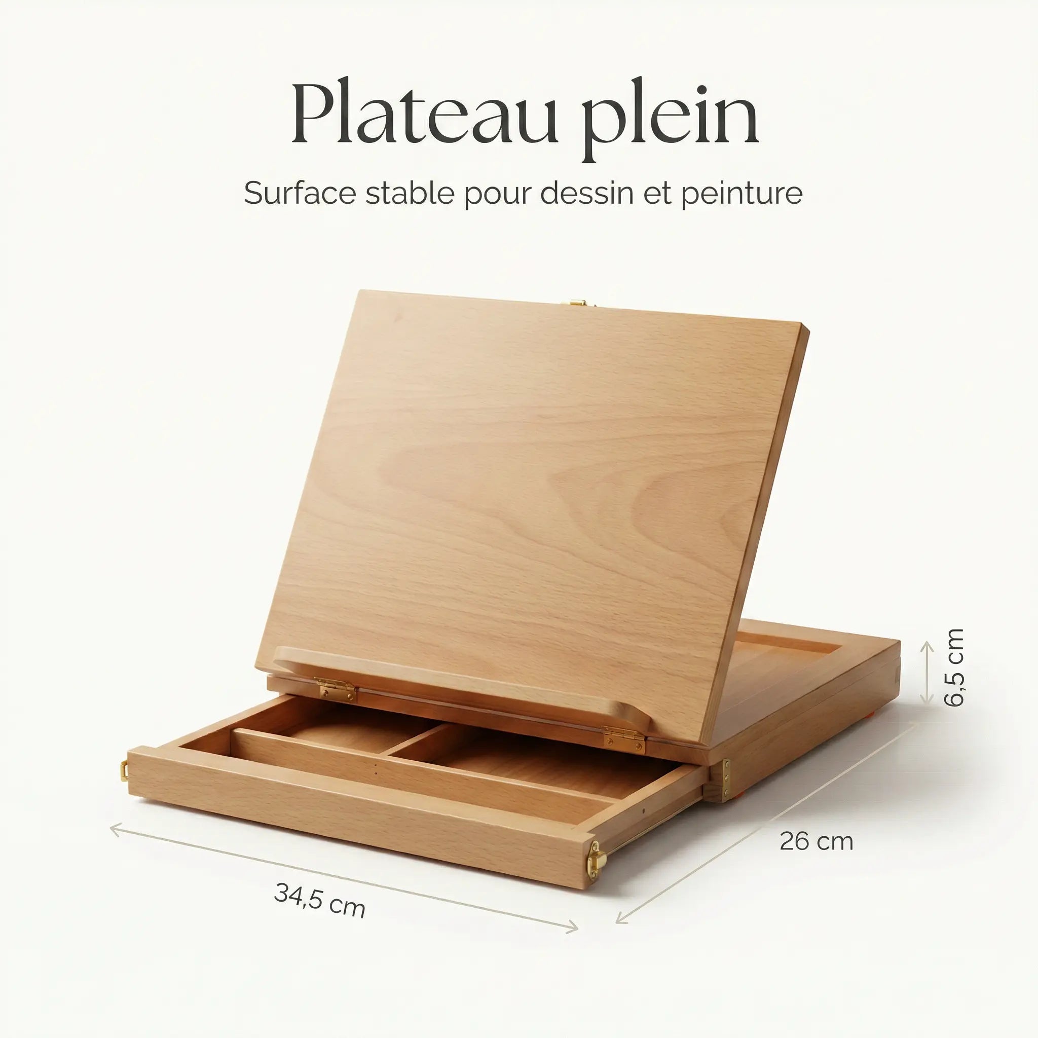 Chevalet de table pliable avec tiroir 
