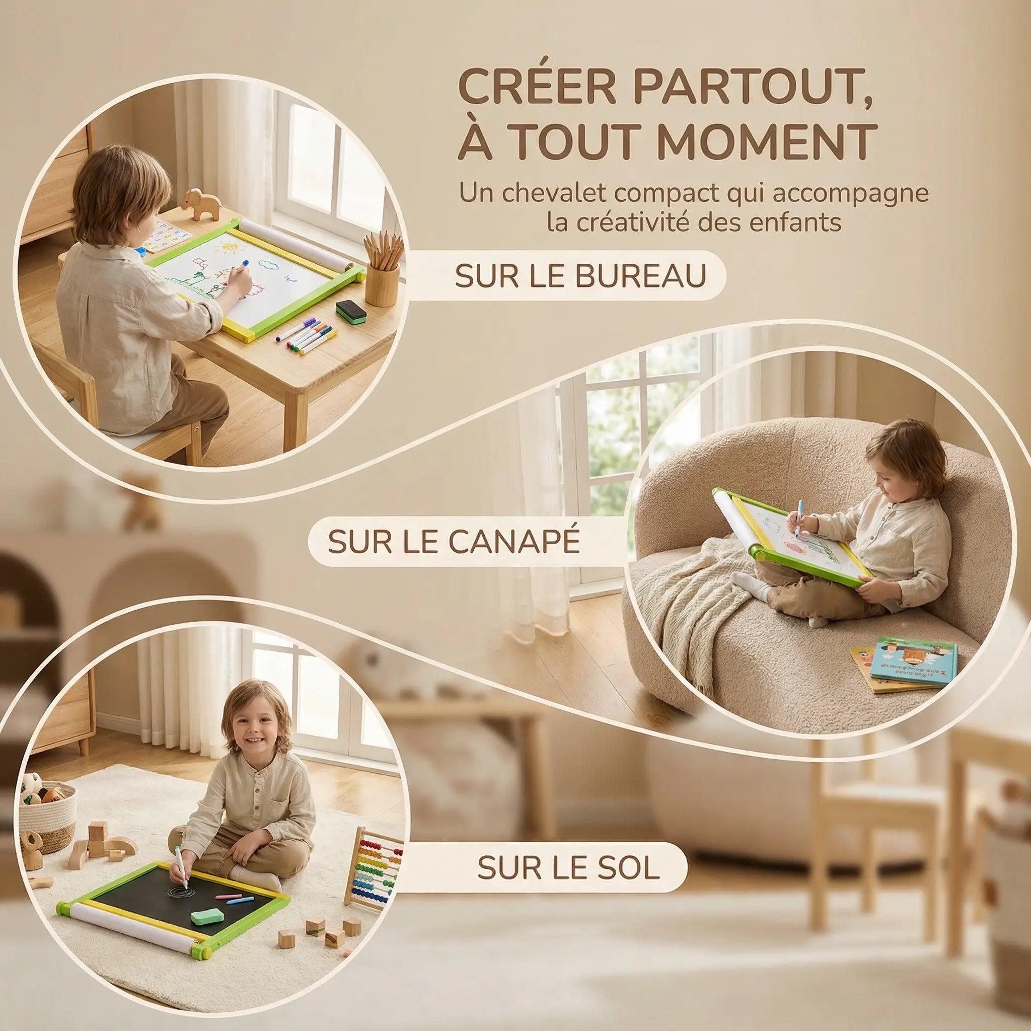 Chevalet de table pour enfant 
