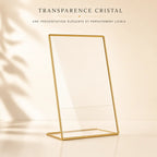 Chevalet de table pour mariage transparent 
