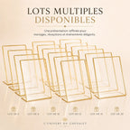 Chevalet de table pour mariage transparent 