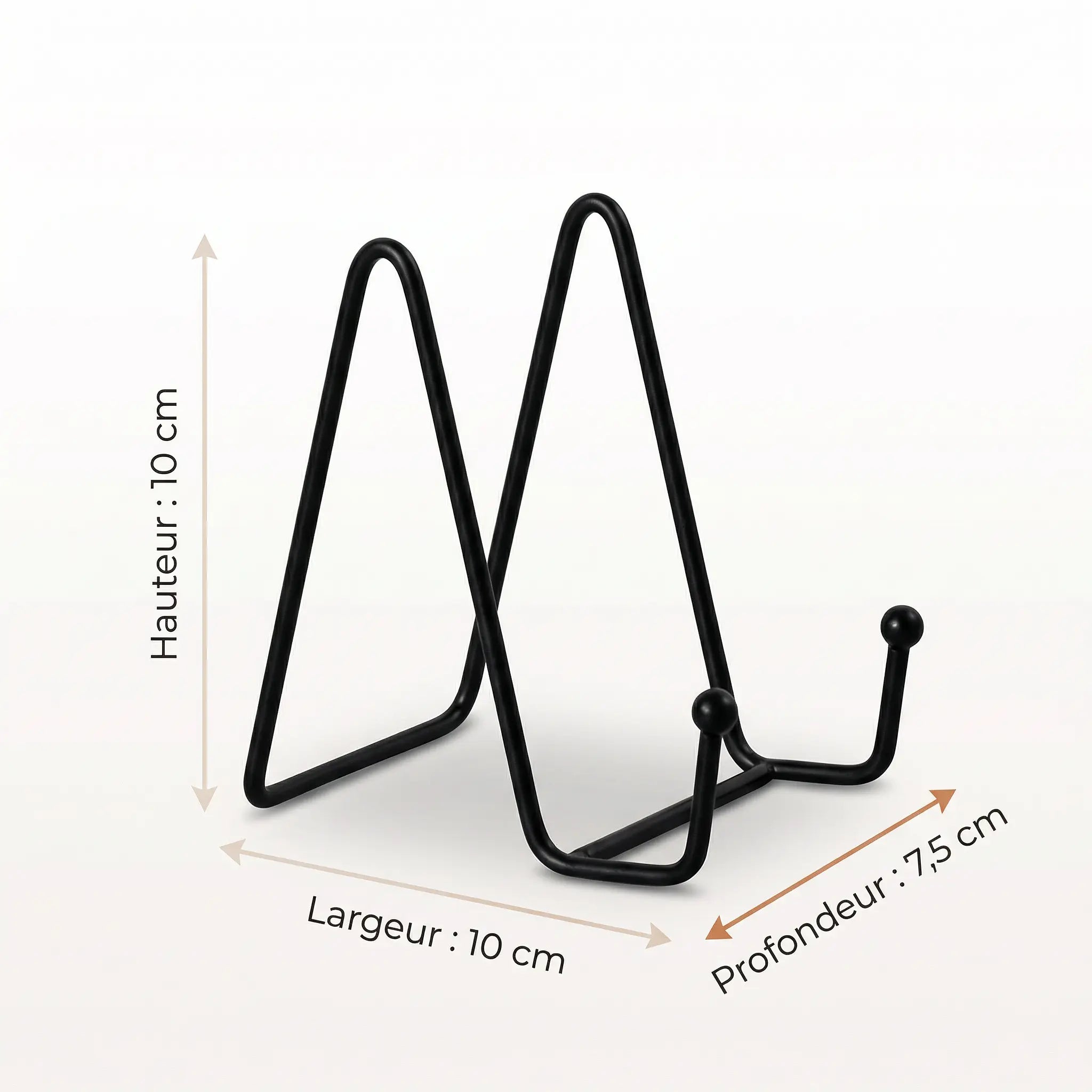 Chevalet de table présentoir métallique 