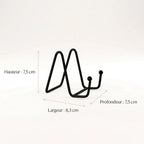 Chevalet de table présentoir métallique 