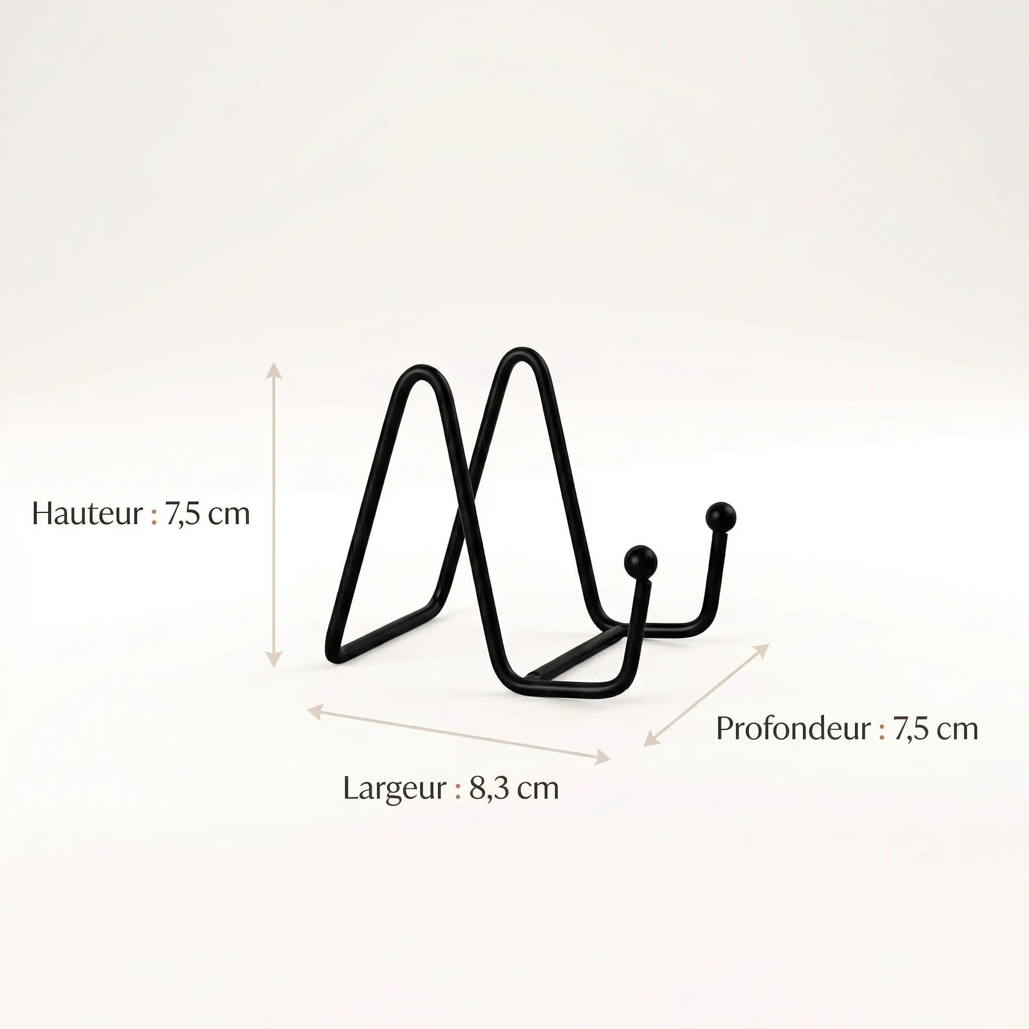 Chevalet de table présentoir métallique 