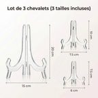 Chevalet de table présentoir transparent