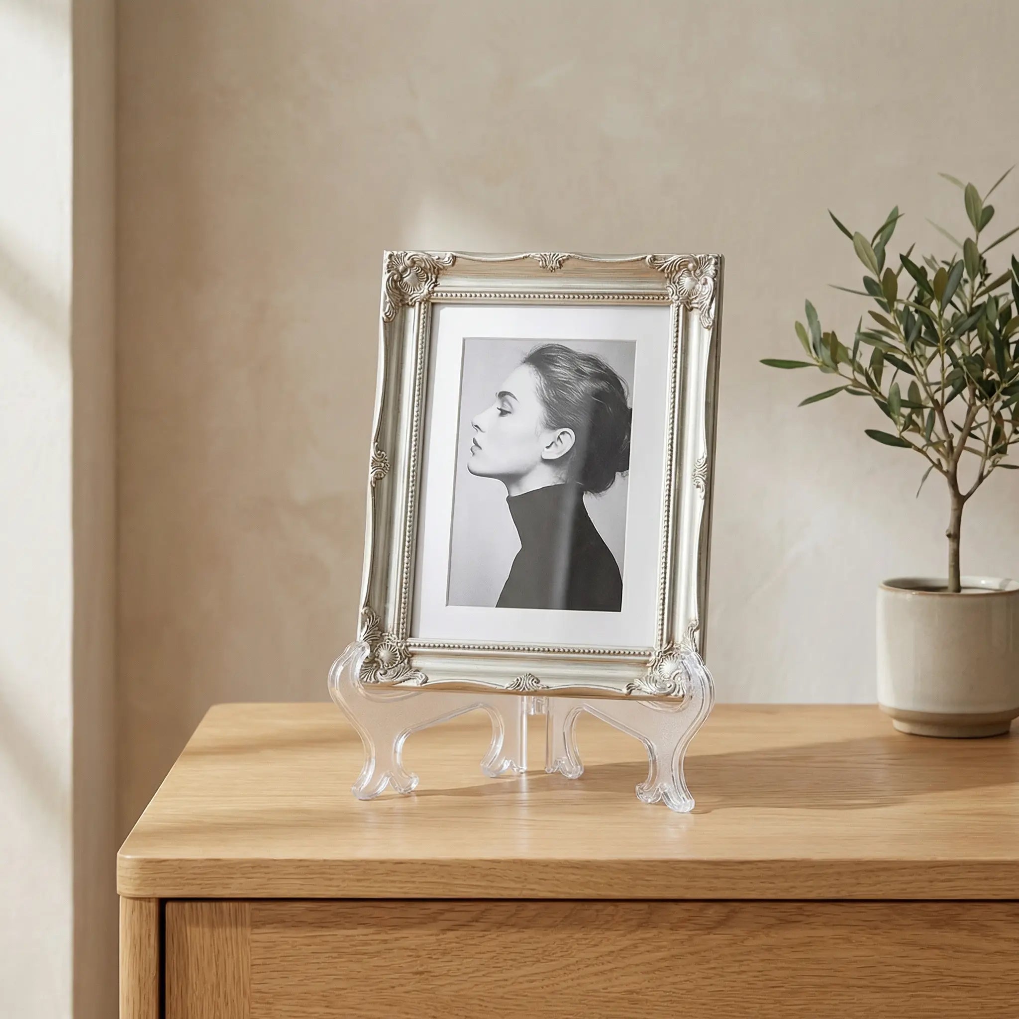 Chevalet de table présentoir transparent