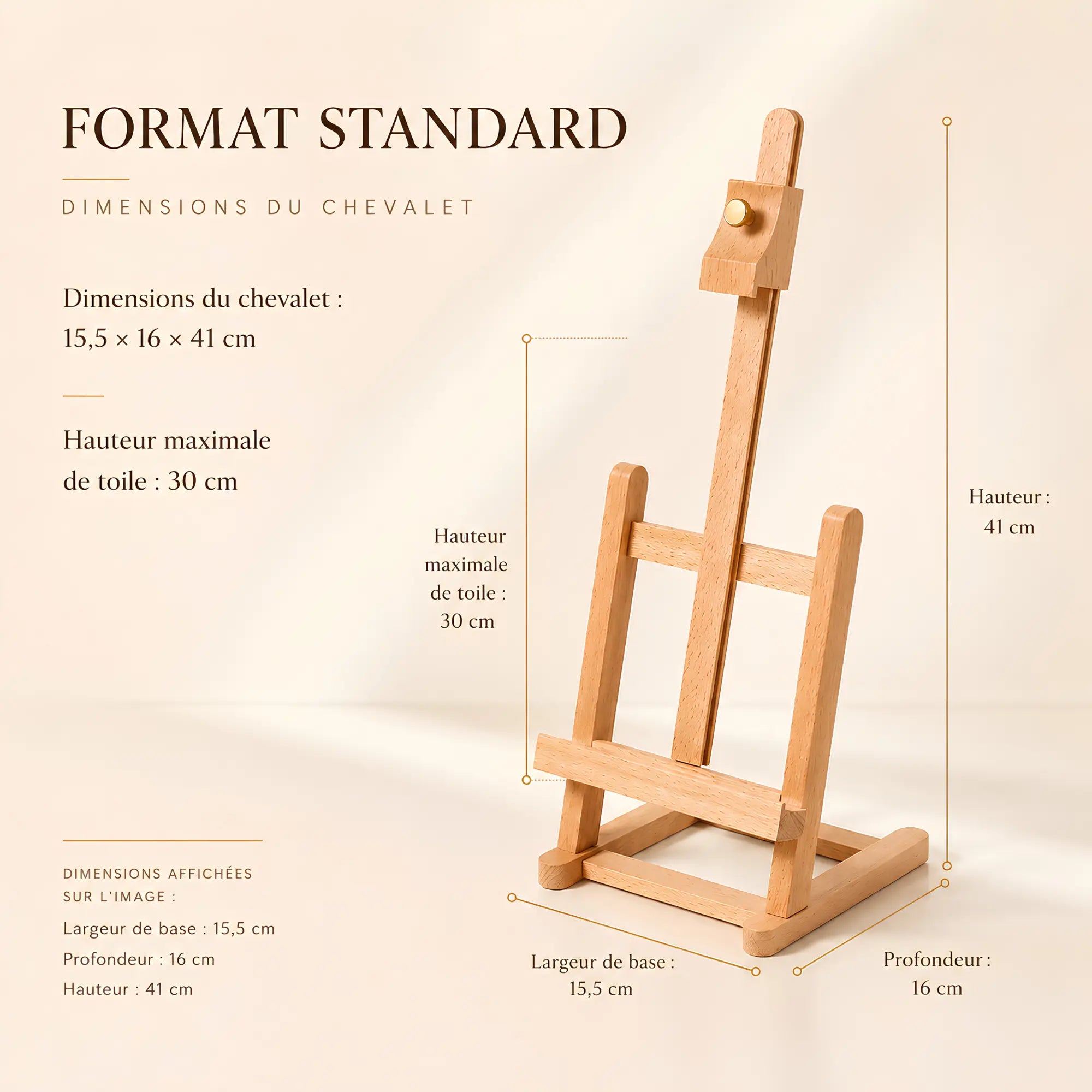 Chevalet de table réglable