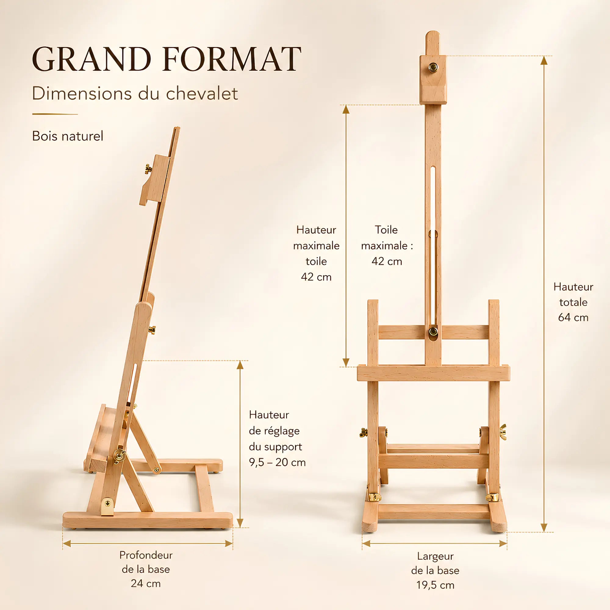 Chevalet de table réglable