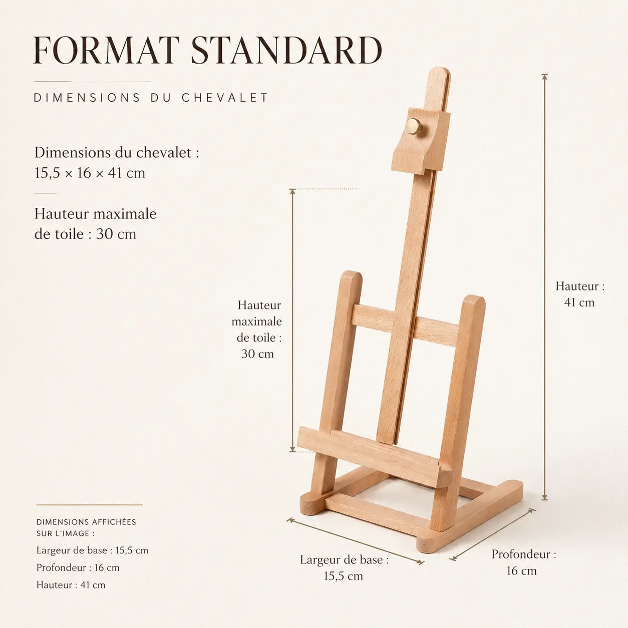 Chevalet de table réglable 