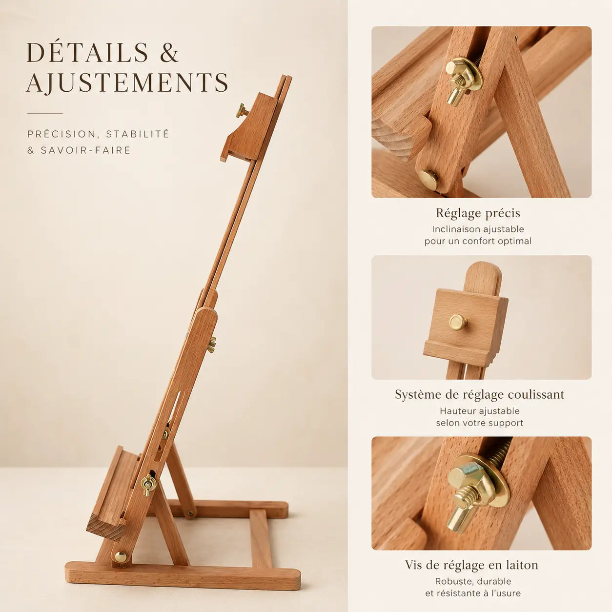 Chevalet de table réglable 