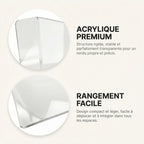 Chevalet de table transparent