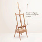 Chevalet en bois avec étagère 