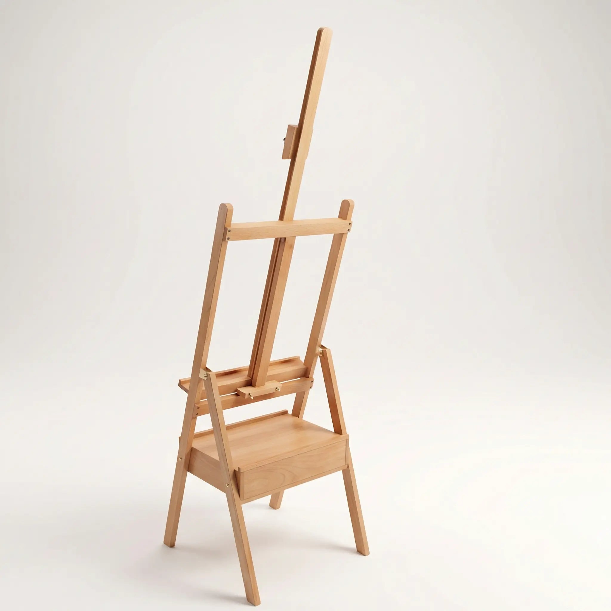 Chevalet en bois avec étagère 