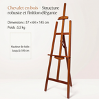 Chevalet en bois coloré 