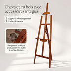 Chevalet en bois coloré 