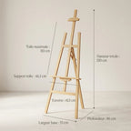 Chevalet en bois de studio 