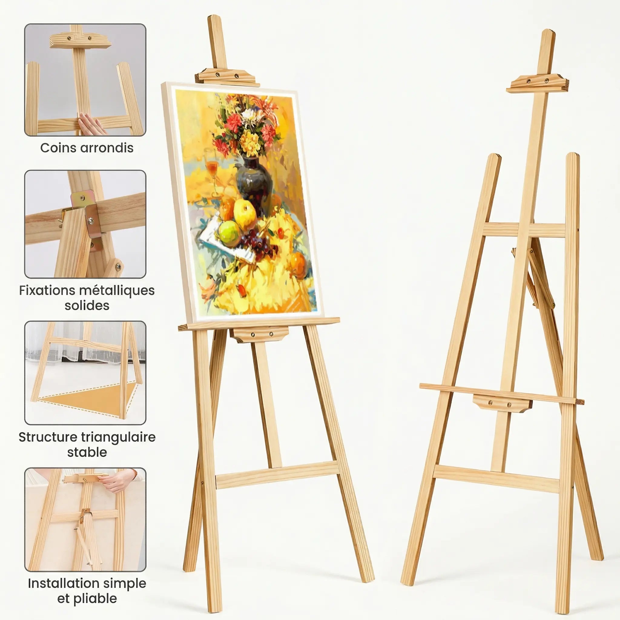 Chevalet en bois de studio 