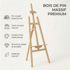 Chevalet en bois de studio 