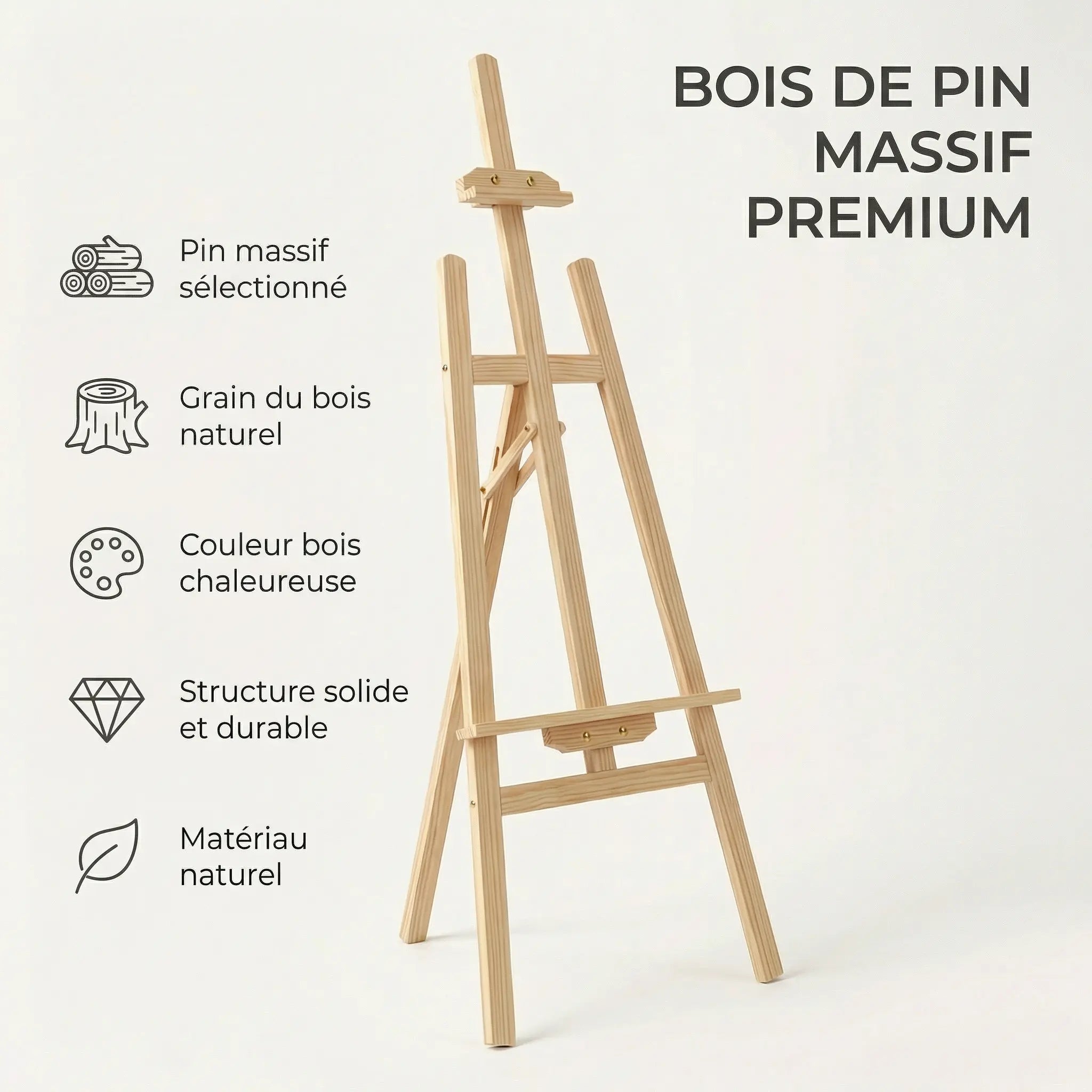 Chevalet en bois de studio 