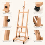 Chevalet en bois format cadre H 