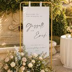 Chevalet mariage en arche 