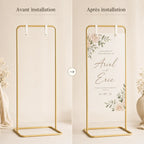 Chevalet mariage en arche 