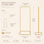 Chevalet mariage en arche 