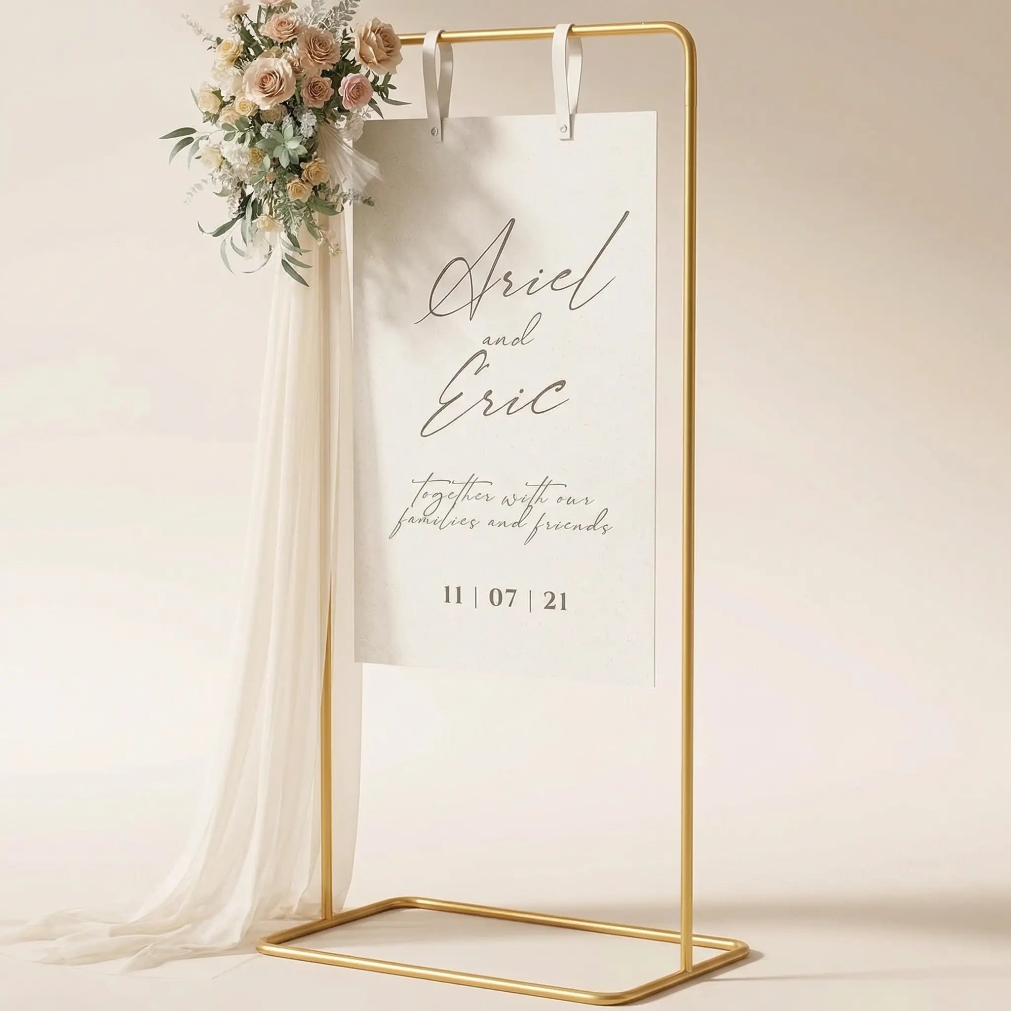 Chevalet mariage en arche