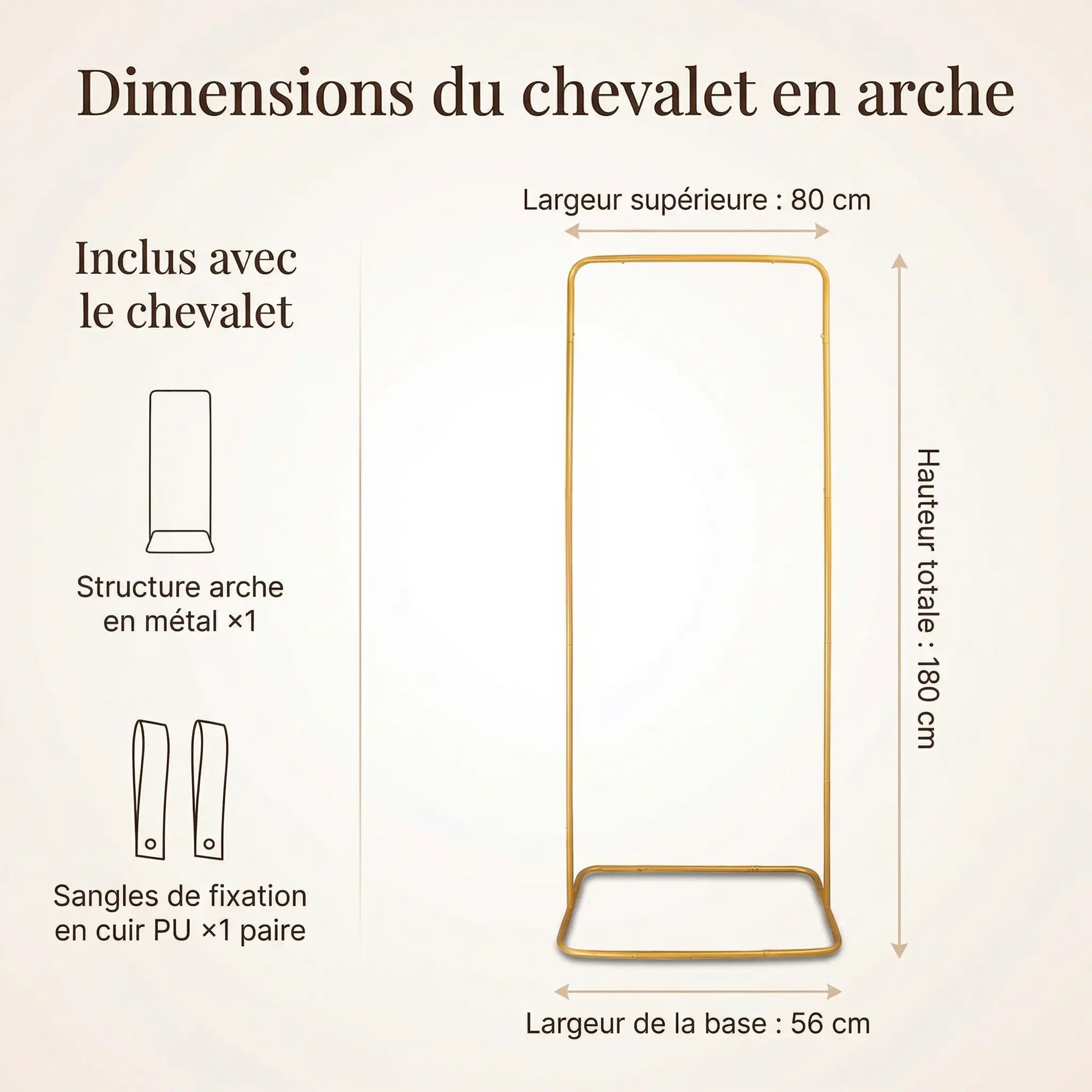 Chevalet mariage en arche