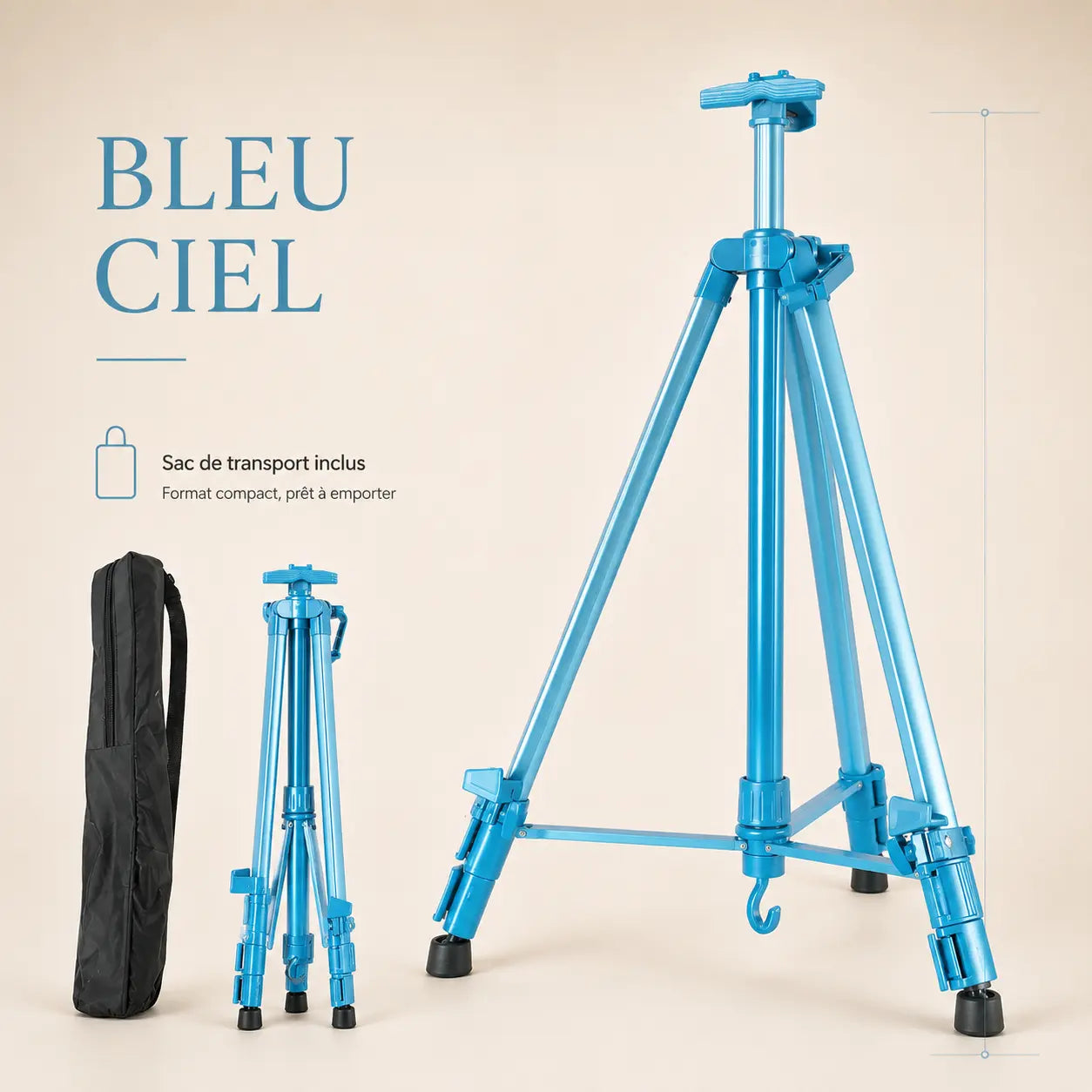 Chevalet métallique coloré 