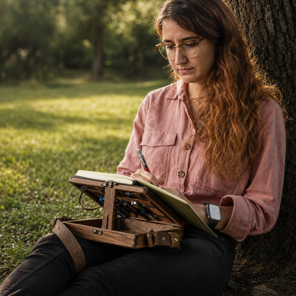 Chevalet portable d’extérieur en bois 