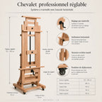 Chevalet professionnel réglable 