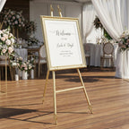 Chevalets d’exposition dorés 