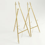 Chevalets d’exposition dorés 
