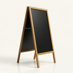 Chevalet trottoir tableau noir en bois