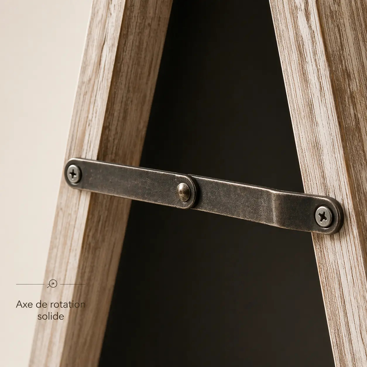 Chevalet trottoir tableau noir en bois 