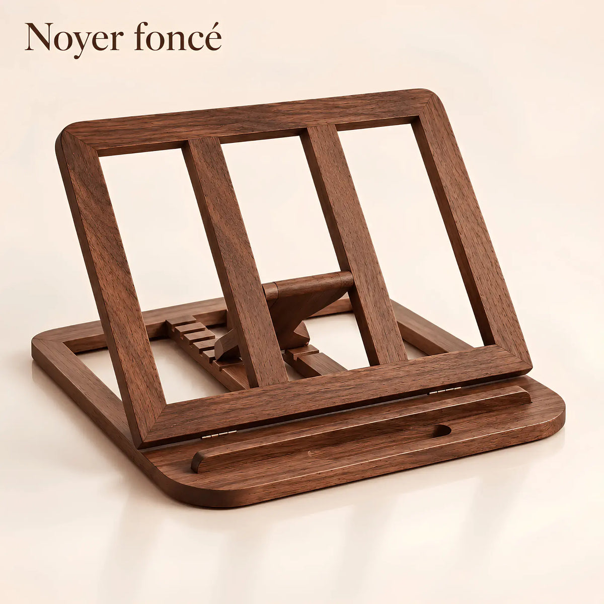 Chevalet de lecture en bois pour ordinateur portable 