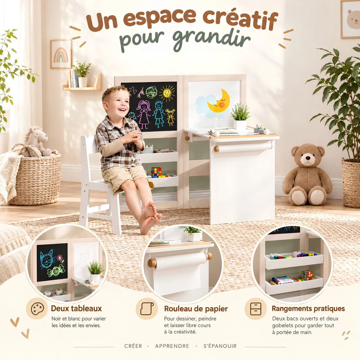 Bureau d’art pour enfant