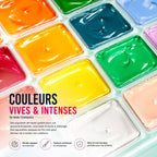Gouache pour enfant set 18 couleurs 