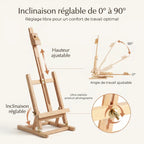Grand chevalet de table réglable 