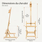 Grand chevalet de table réglable 