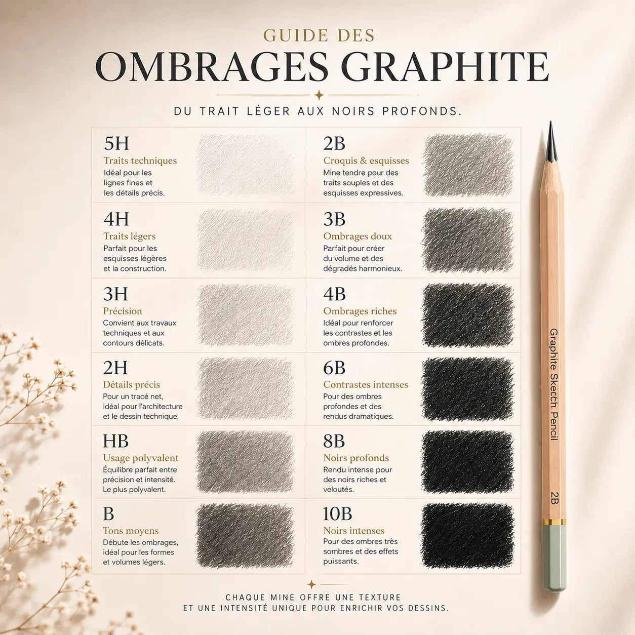 Kit de crayons de dessin PRO 