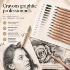 Kit de crayons de dessin PRO 